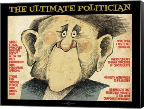 Framed Ultimate Politician Print