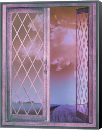 Framed Lavender Cottage Print