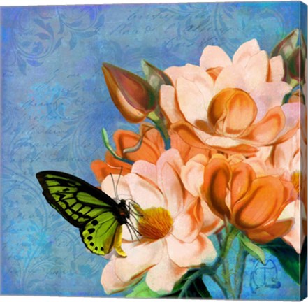 Framed Periwinkle Print