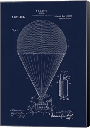 Framed 1913 Airship Print