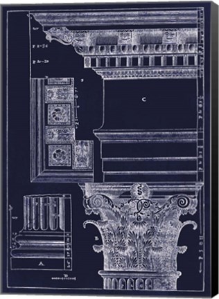Framed Andrea Palladio Corinthian Capital 1557 Print