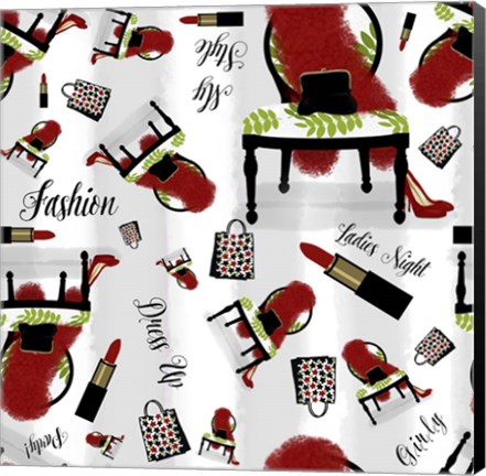 Framed Evening Out Pattern Print