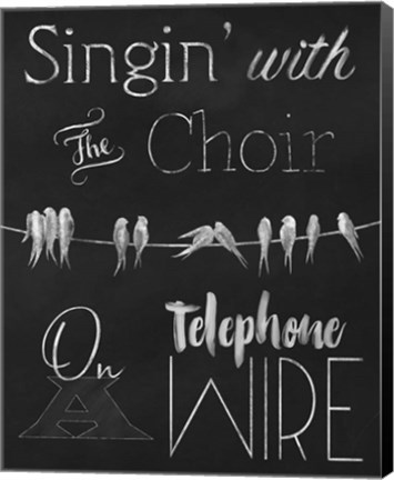 Framed Singing Birdies Print