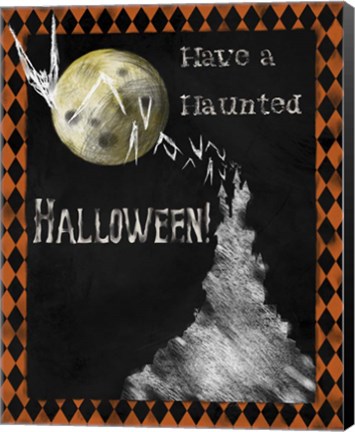 Framed Haunted Halloween Print