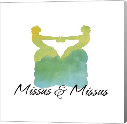 Framed Missus &amp; Missus Print