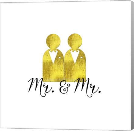 Framed Wedding Couple Mr Mr Print