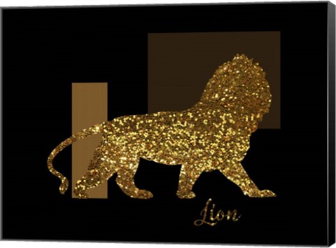 Framed 3 Golden Lion Print