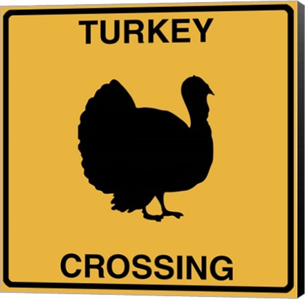 Framed Turkey Crossing Print
