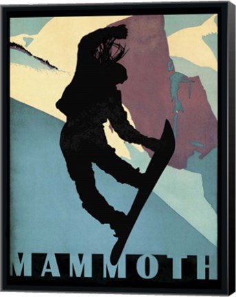 Framed Mammoth Mountain Winter Sports I Print