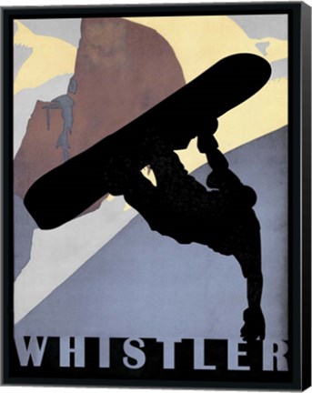 Framed Whistler Mountain Winter Sports II Print