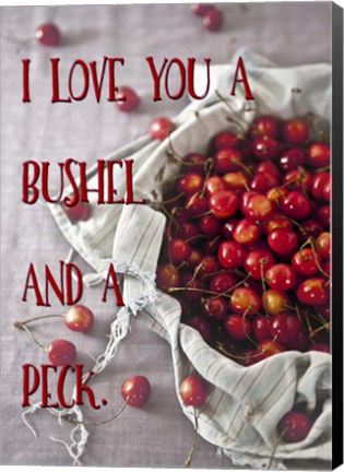 Framed Bushel And A Peck Print
