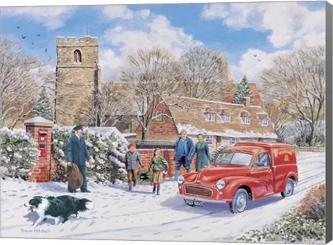 Framed Christmas Post Print
