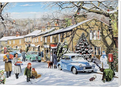Framed Home For Christmas Print