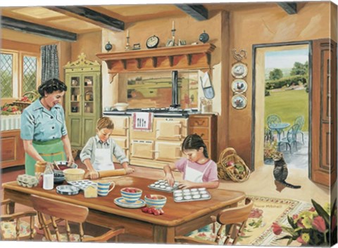Framed Cottage Kitchen Print