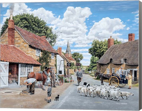 Framed Village Farrier Print