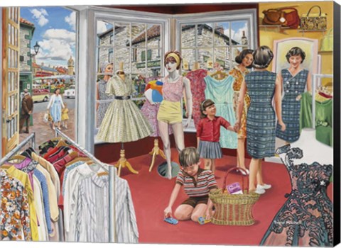 Framed In The Boutique Print
