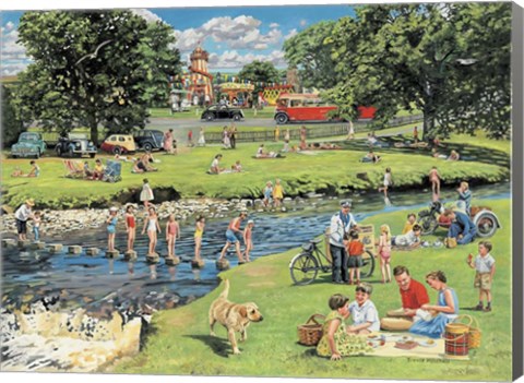 Framed At The Picnic Spot Print