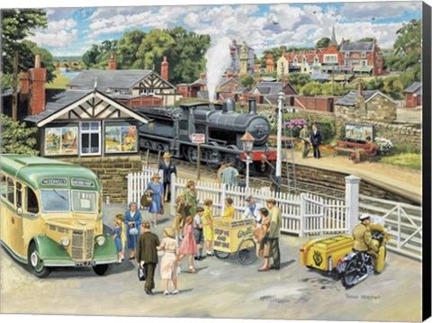 Framed At The Station Print