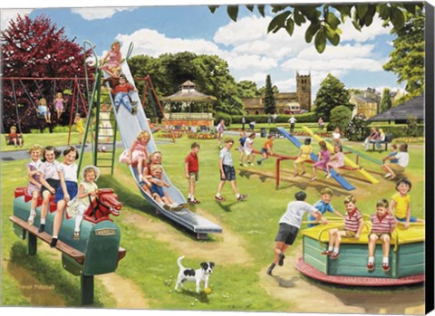 Framed Park Playground Print