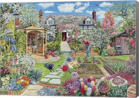 Framed Spring Garden Print