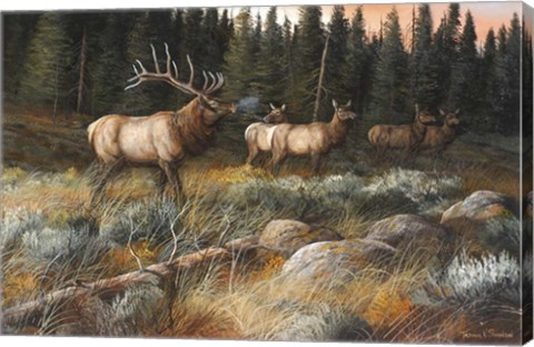 Framed Autumn And On The Move Print