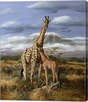 Framed Kilimanjaro Pair Print