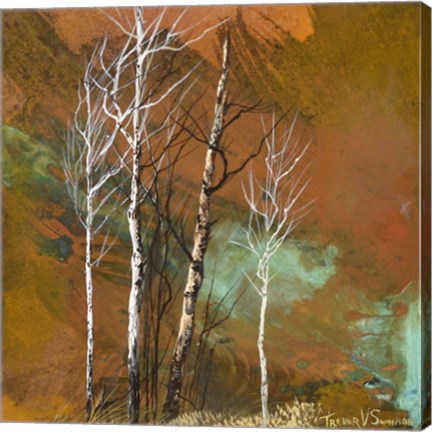 Framed Fall Breeze Blowing Print