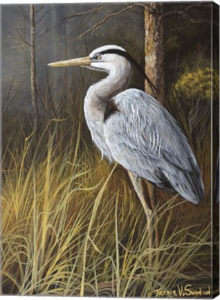 Framed Guard At Water&#39;s Edge Print