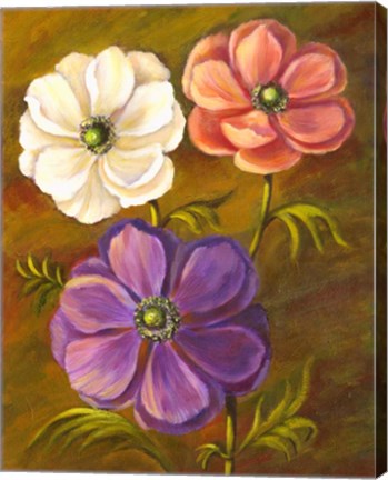 Framed Anemones Print