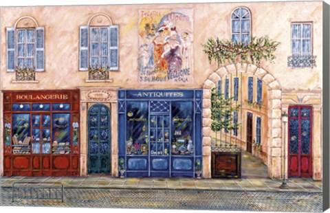 Framed Blue Paris Print