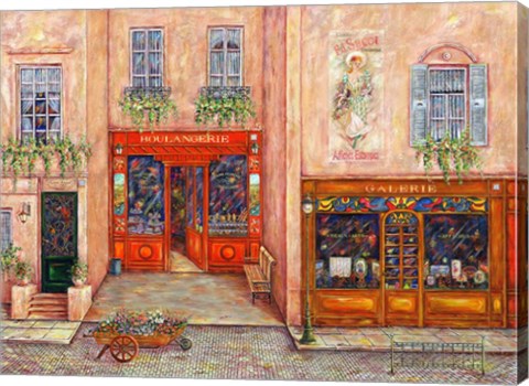 Framed Flowers in Paris Print