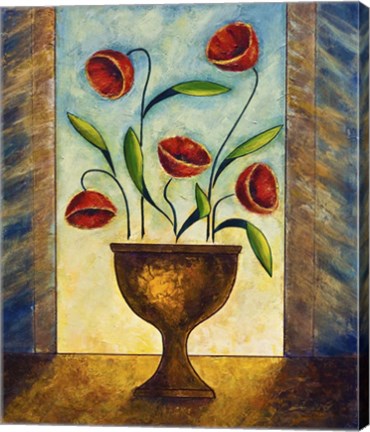 Framed Morning Flowers Print