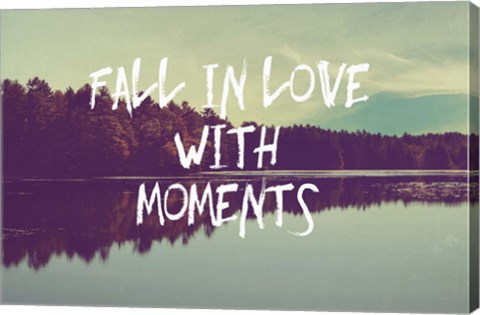 Framed Fall in Love with Moments Print