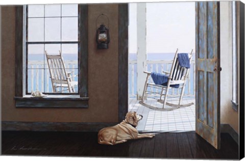 Framed Look Over The Sea Print