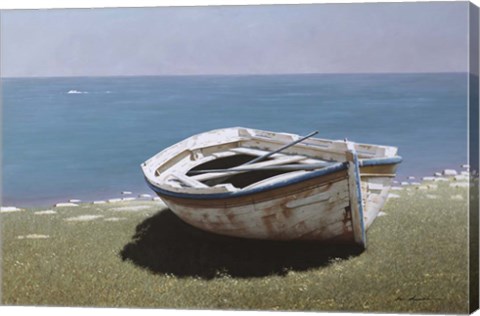 Framed Weathered Boat Print