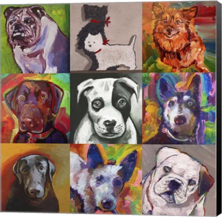 Framed Dogs Print