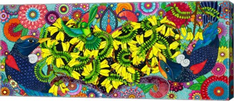 Framed Golden Heart Print