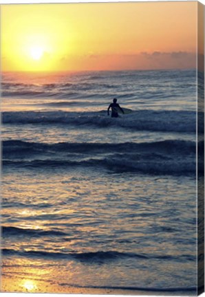 Framed Surf In The Morning Print