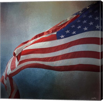 Framed American Flag Print