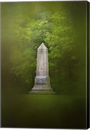 Framed War Monument In Spring Print