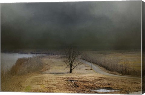 Framed Winding Missouri Road Print