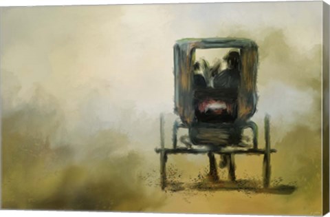 Framed Amish Wagon Print