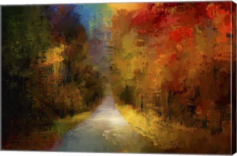 Framed Spotlight On Autumn Print