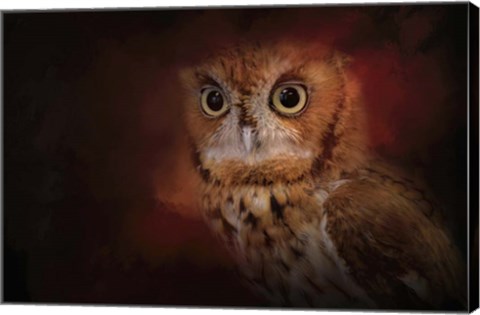 Framed Halloween Owl Print