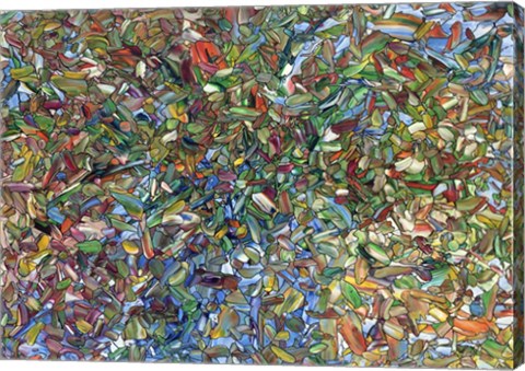 Framed Flowers in a Blue Vase Print