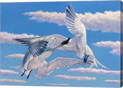 Framed Flying Kiss Print