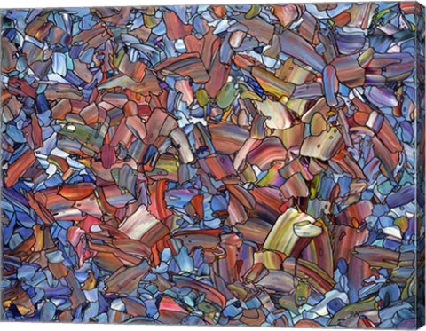 Framed Fragmented Rose Print