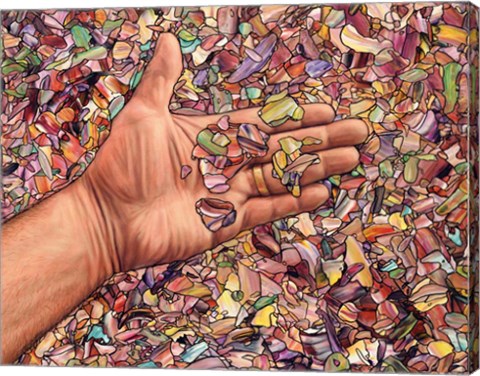 Framed Fragmented Touch Print