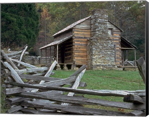 Framed Oliver Cabin, TN Print
