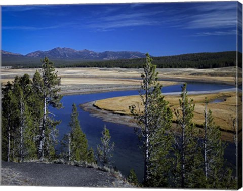 Framed Yellowstone River Print